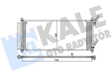 Радиатор кондиционера Honda Jazz II OTO RADYATOR kale 392000