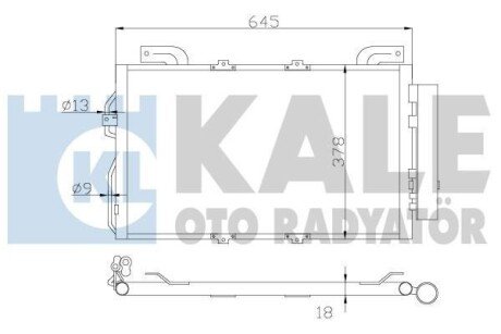 DB Радіатор кондиціонера (конденсатор) W203 kale 392900