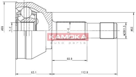 Шрус зовнішній kamoka 6152