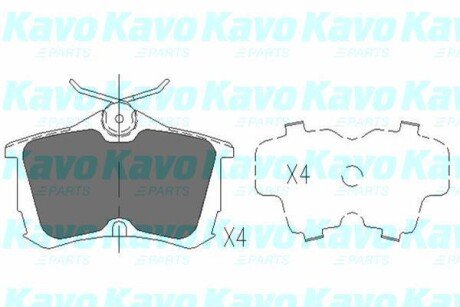 Колодки гальмівні (задні) Honda Accord VI/VII 98-08 PARTS kavo kbp-2011