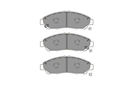 Колодки гальмівні (передні) Honda Pilot 08- PARTS kavo kbp-2071