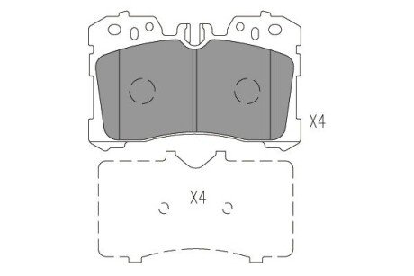 Колодки гальмівні (передні) Lexus LS 06- PARTS kavo kbp-9150