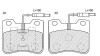 КОЛОДКИ ТОРМОЗН. CITROEN AX PEUGEOT 106 3 bolt AV WVA (21145) klaxcar france 24530Z (фото 2)
