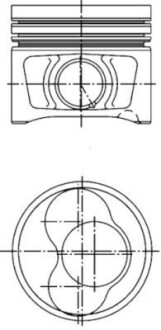 Поршень двигуна kolbenschmidt 40408620