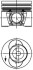 Поршень комплект VW LT 28-35,28-46 2,5 AVR BBR TDI kolbenschmidt 40734600 (фото 1)