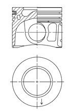 Поршень двигуна FORD 2,2TDCI 86,00 STD 2/2/2 kolbenschmidt 41072600