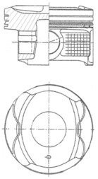 Поршень двигуна TOYOTA 71,00 kolbenschmidt 41250600 (фото 1)