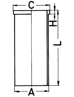 Гильза цилиндра kolbenschmidt 89 470 110