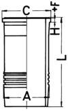 Гільза циліндра kolbenschmidt 89834110