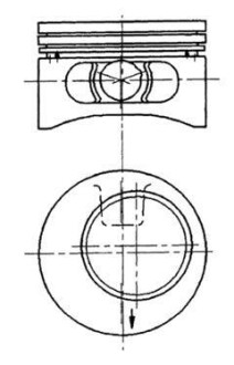 Поршень, комплект DAEWOO/OPEL 2,0 -98 kolbenschmidt 92123600