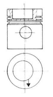 Поршня OM364-366 97.5+0.50mm kolbenschmidt 93 831 610