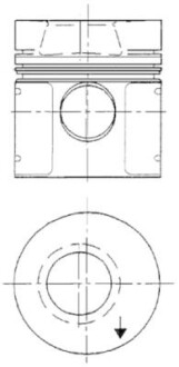 Поршень з кільцями kolbenschmidt 93 951 600