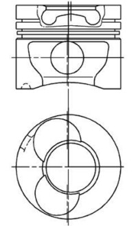 Поршень MB Sprinter 901-904 96-06 OM602 (89.00mm/STD) kolbenschmidt 94823700