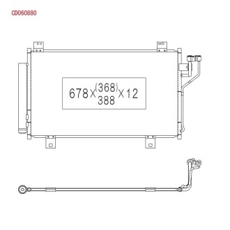 Радиатор кондиционера koyorad cd060880