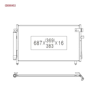 Радиатор кондиционера koyorad cd090453