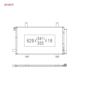 Радиатор кондиционера koyorad cd100470