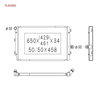 Радиатор системы охлаждения koyorad pl452659