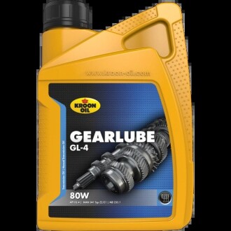 Олива трансмісійна GEARLUBE GL-4 80W 1л kroon oil 01209