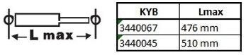 Амортизатор газомасляний kyb 3440067