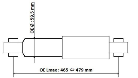 Амортизатор газомасляний kyb 3450023