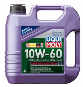 Масло моторное Synthoil Race Tech GT1 10W-60 (4 л) liqui moly 7535 (фото 1)