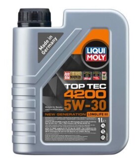 Олива моторна Top Tec 4200 5W-30 1л liqui moly 8972 (фото 1)