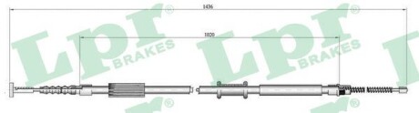 Трос ручного гальма lpr c0015B