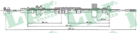 Трос сцепления lpr c0273C