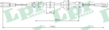 Трос ручного тормоза lpr c0368B