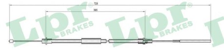 Трос ручного тормоза lpr c0650B