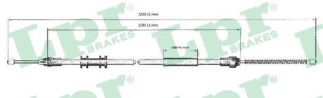 Тросик стояночного тормоза lpr c0700B