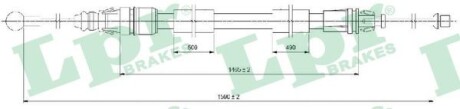 Трос ручного тормоза lpr c0721B