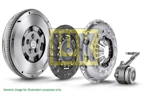 Демпфер + комплект сцепления Volvo C70/S60/S80/V70/XC70 2.3/2.4 97-10 (+ выжимной)) luK 600 0214 00