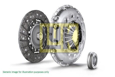 Комплект сцепления VW Passat 1.4 TSI 07-14 (d=230mm) (+выжимной)) luK 623 3755 00