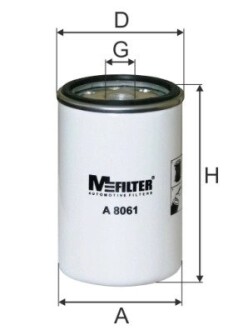 Фільтр повітряний m-FILTER a8061