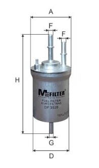 Фільтр паливний m-FILTER df3528