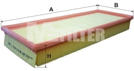 Фильтр воздушный m-FILTER k438