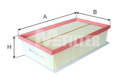 Фільтр повітряний m-FILTER k70191