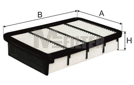 Фільтр повітряний m-FILTER k7060