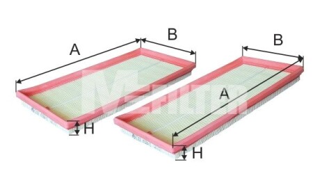 Фільтр повітряний m-FILTER k70842