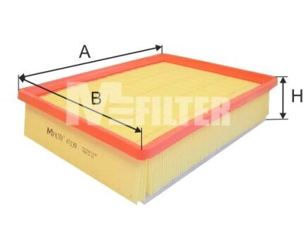 Фільтр повітряний m-FILTER k7139