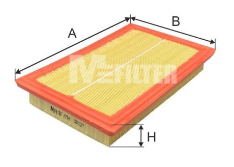 Фільтр повітряний m-FILTER k7141