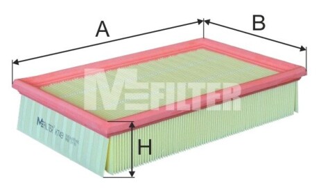 Фільтр повітряний m-FILTER k749