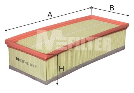 Фильтр воздушный m-FILTER k760