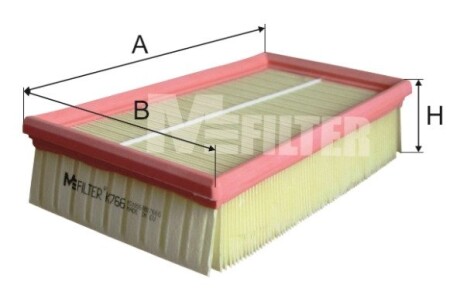 Фільтр повітряний m-FILTER k766