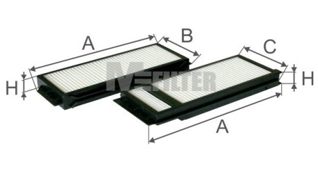 Фільтр салона m-FILTER k90092