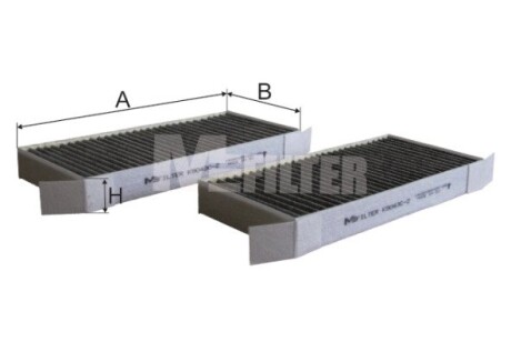 Фильтр салона m-FILTER k9043C2