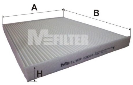 Фильтр салона m-FILTER k9078