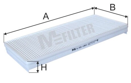 Повітряний фільтр m-FILTER k953