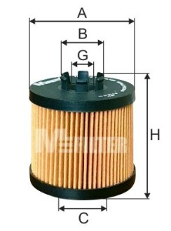 Масляный фильтр m-FILTER te4016